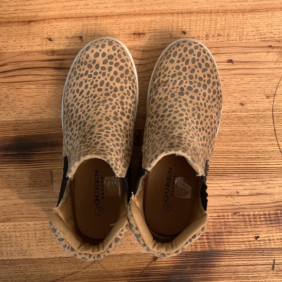 Leopard Print High Tops Slip On Size 7 - Picture 4 of 5
